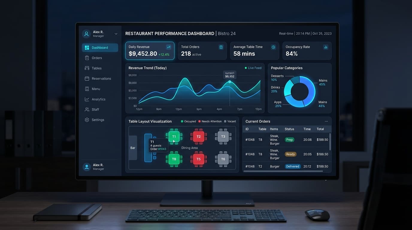 Prozinix RMS Dashboard Analytics Preview